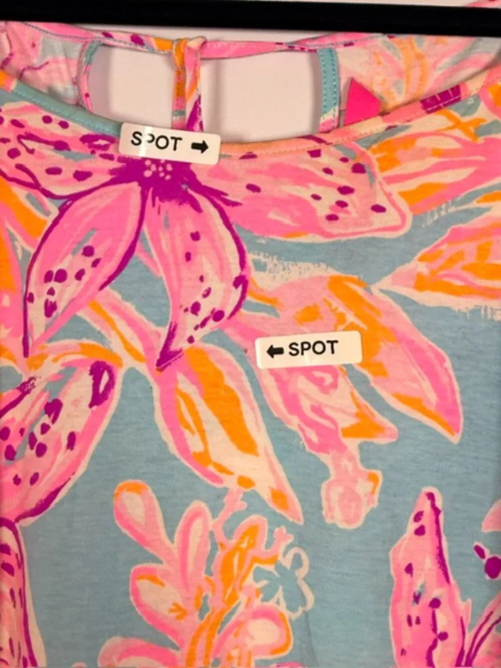 Lilly Pulitzer Margot Swing Dress Surf Blue Bonita Blooms Tassels XXL - Picture 9 of 13
